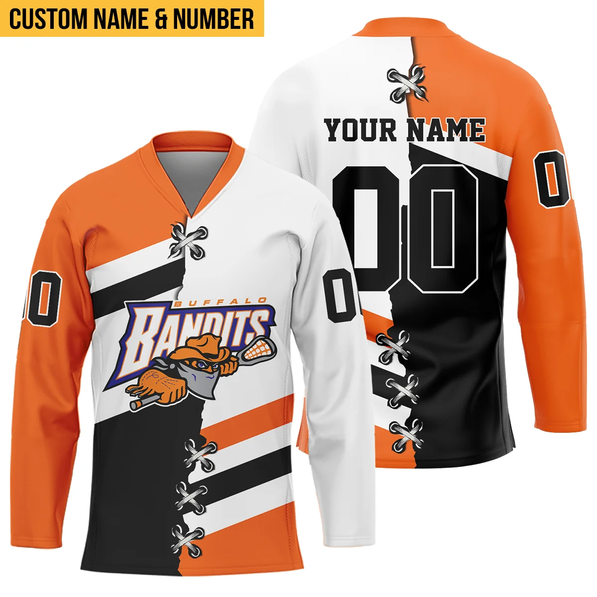 Personalized Gift Buffalo Bandits V-Neck Jersey All Over Print HONLL120824A02BUFVJ