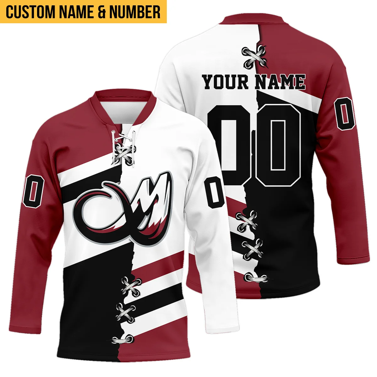 Personalized Gift Colorado Mammoth Lace Neck Jersey All Over Print HONLL120824A02COLLNJ