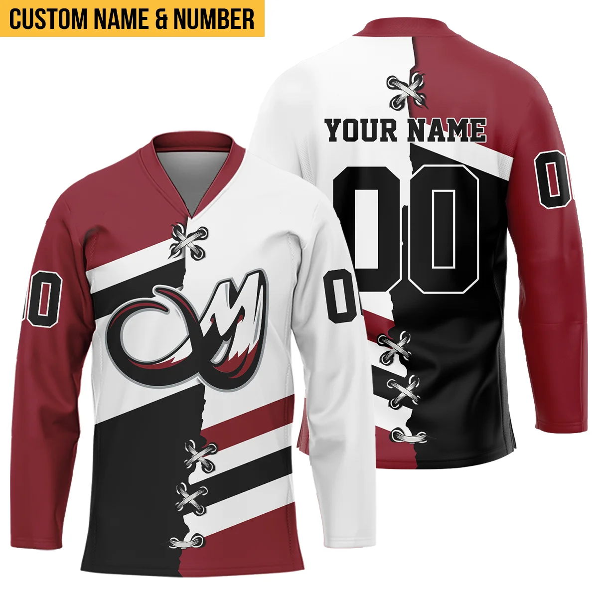 Personalized Gift Georgia Swarm Lace Neck Jersey All Over Print HONLL120824A02GEOLNJ