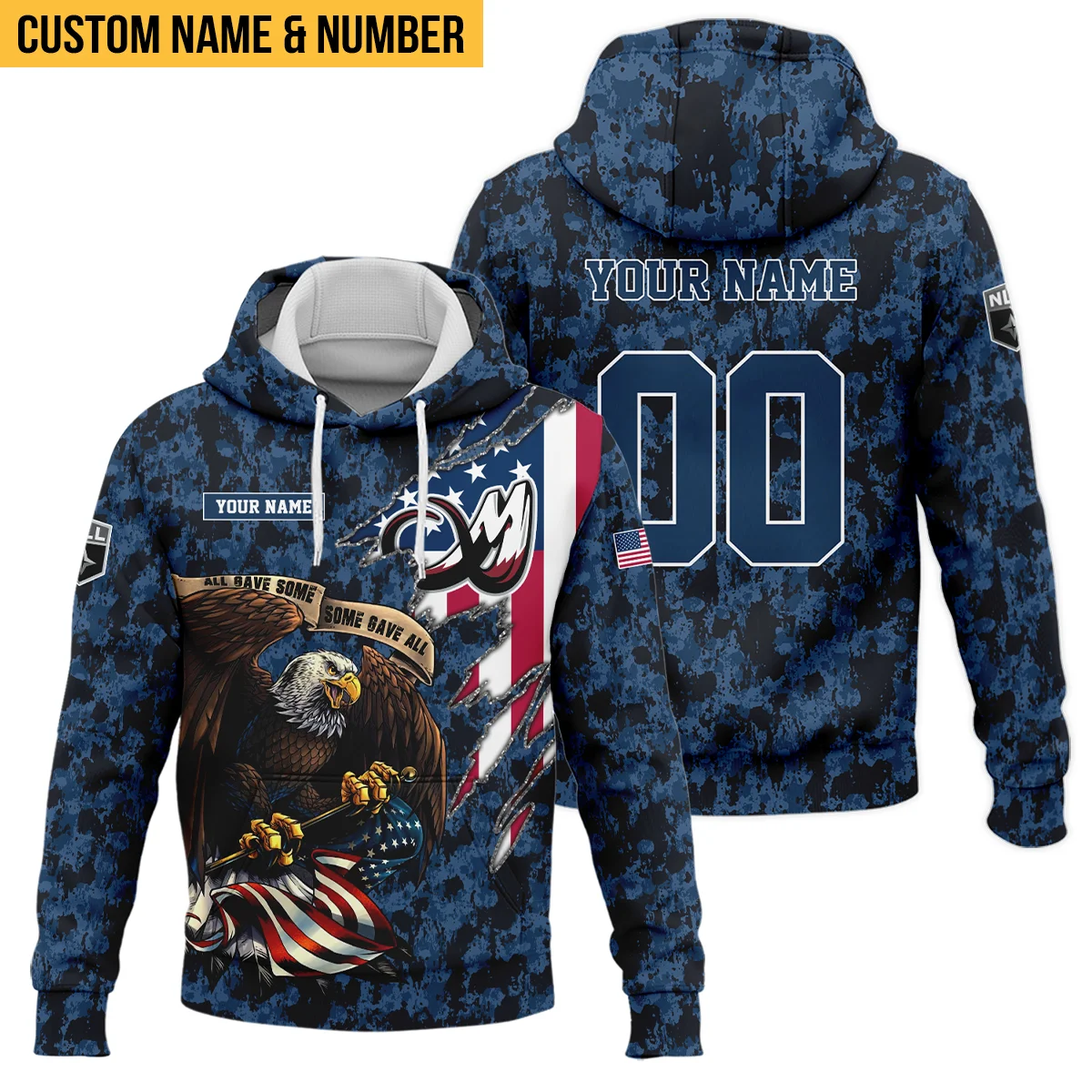 Personalized Gift Hoodie Colorado Mammoth National Lacrosse League All Over Prints HONLL140824A01COLHD