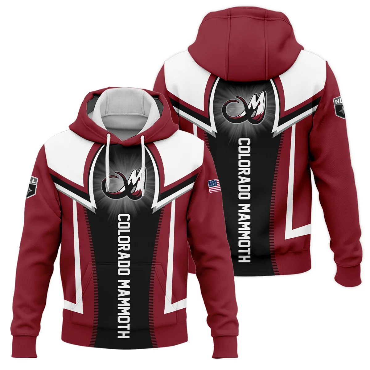 Personalized Gift Hoodie Colorado Mammoth National Lacrosse League All Over Prints HONLL120824A01COLHD