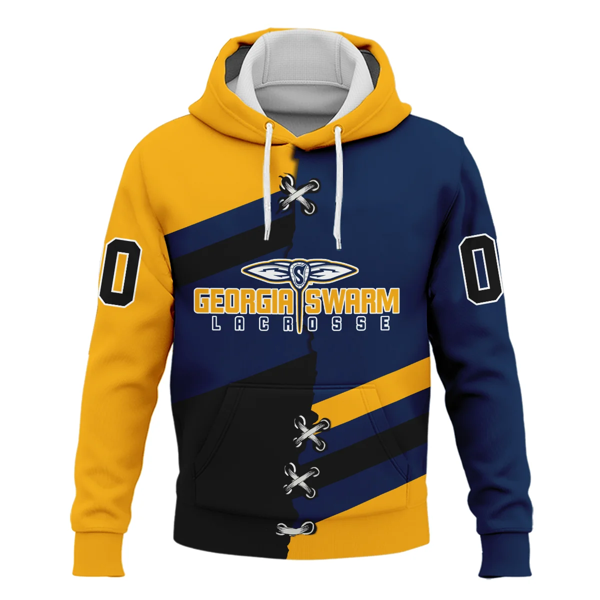 Personalized Gift Hoodie Georgia Swarm National Lacrosse League All Over Prints HONLL120824A02GEOHD