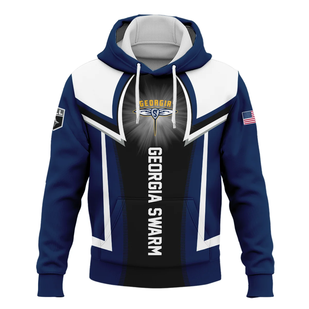 Personalized Gift Hoodie Georgia Swarm National Lacrosse League All Over Prints HONLL140824A01GEOHD