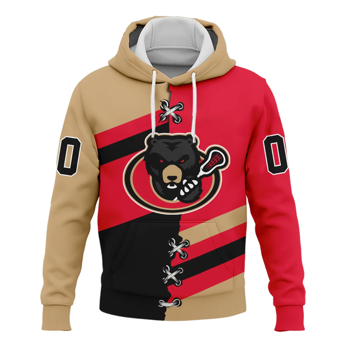 Personalized Gift Hoodie Ottawa Black Bears National Lacrosse League All Over Prints HONLL120824A02OBBHD