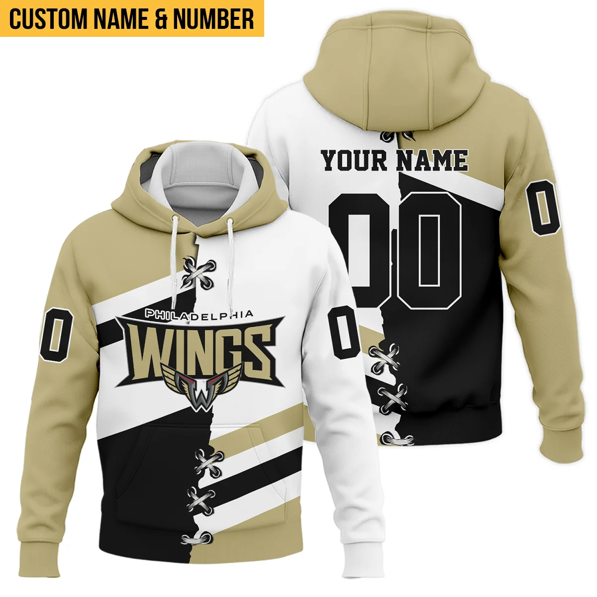 Personalized Gift Hoodie Philadelphia Wings National Lacrosse League All Over Prints HONLL120824A01PHIHD