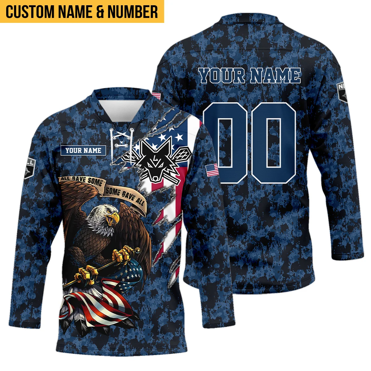 Personalized Gift Las Vegas Desert Dogs Lace Neck Jersey All Over Print HONLL120824A01LVDLNJ