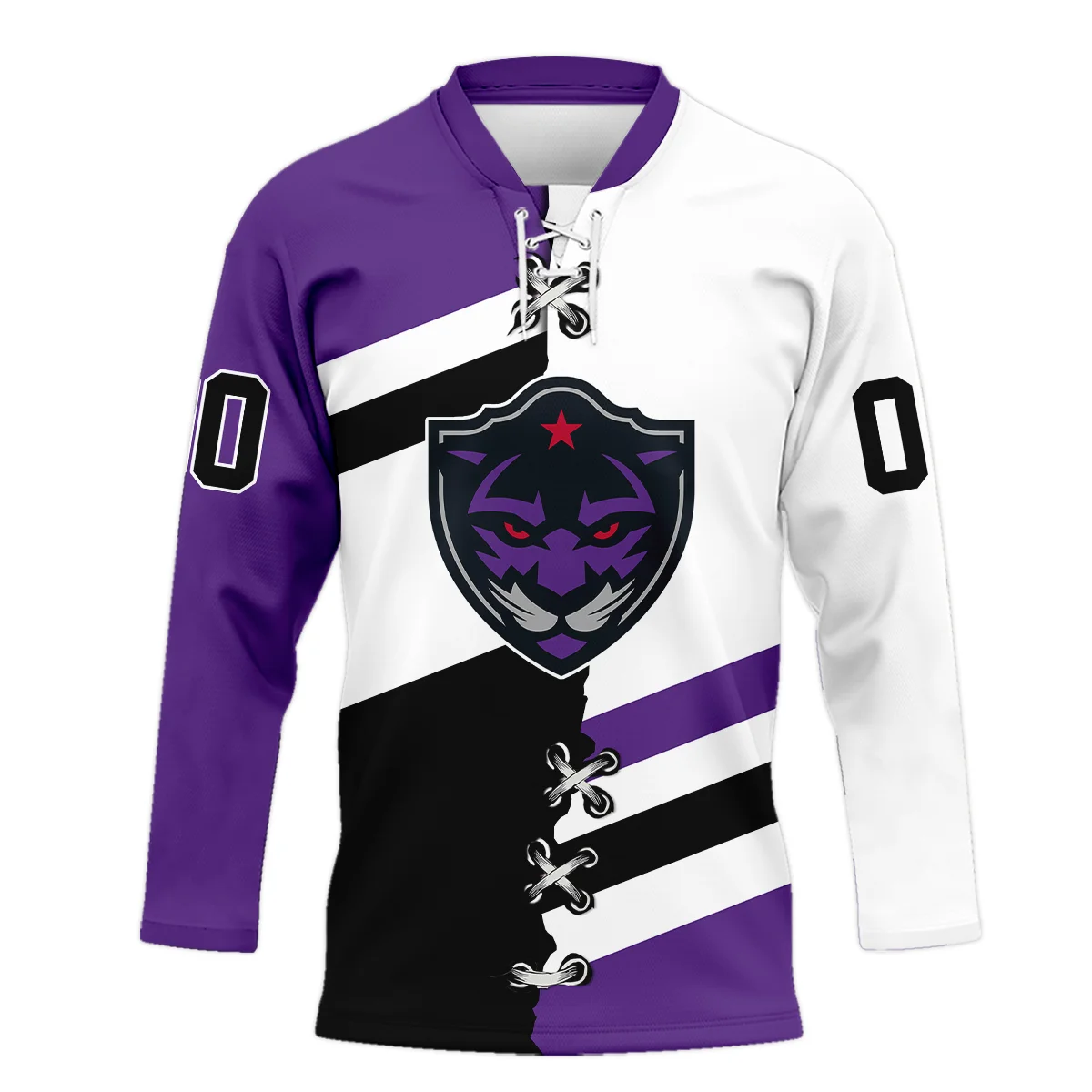 Personalized Gift Panther City Lacrosse Lace Neck Jersey All Over Print HONLL120824A02PCLLNJ