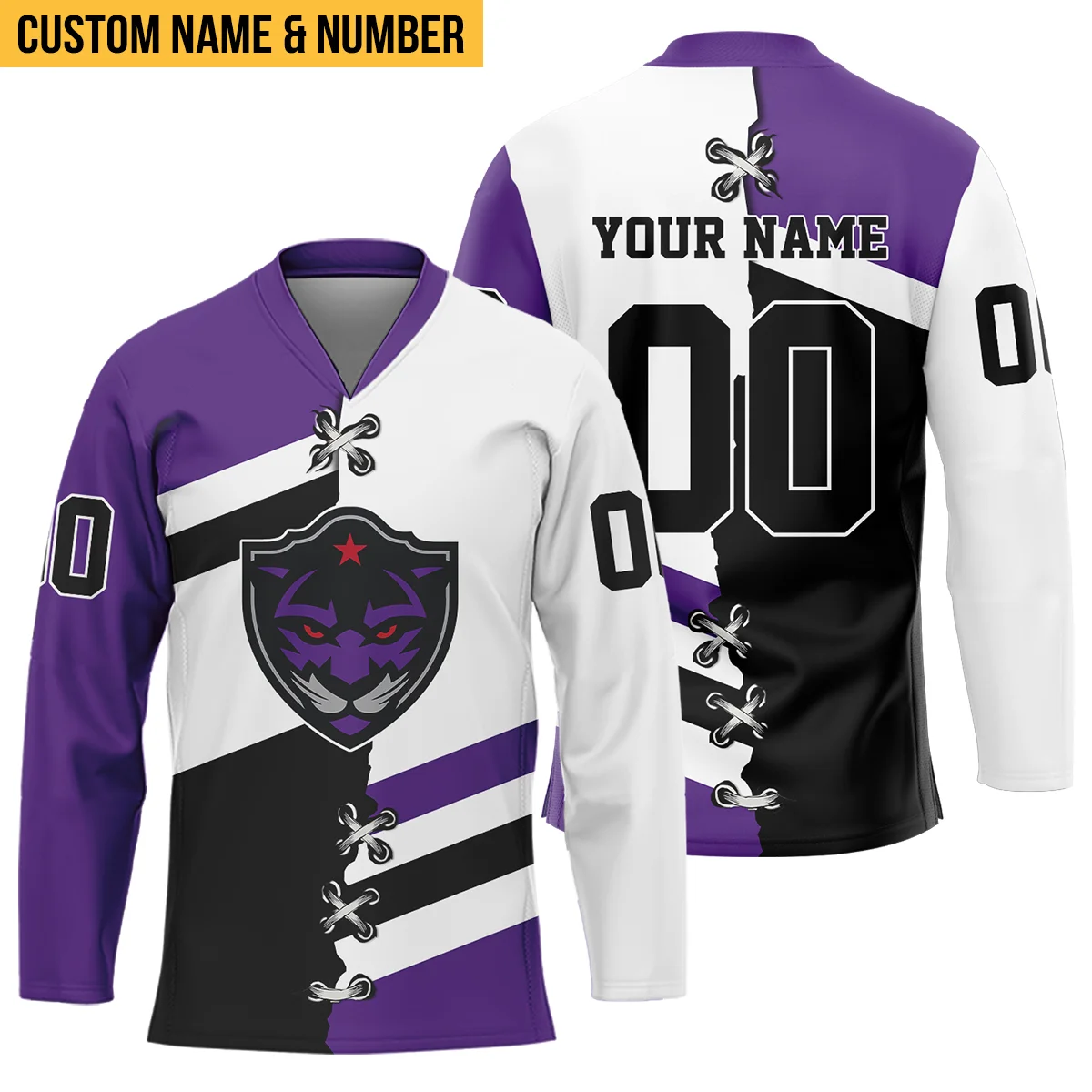 Personalized Gift Panther City Lacrosse Light Background Color National Lacrosse League V-Neck Jersey All Over Print HONLL140824A01PCLVJ