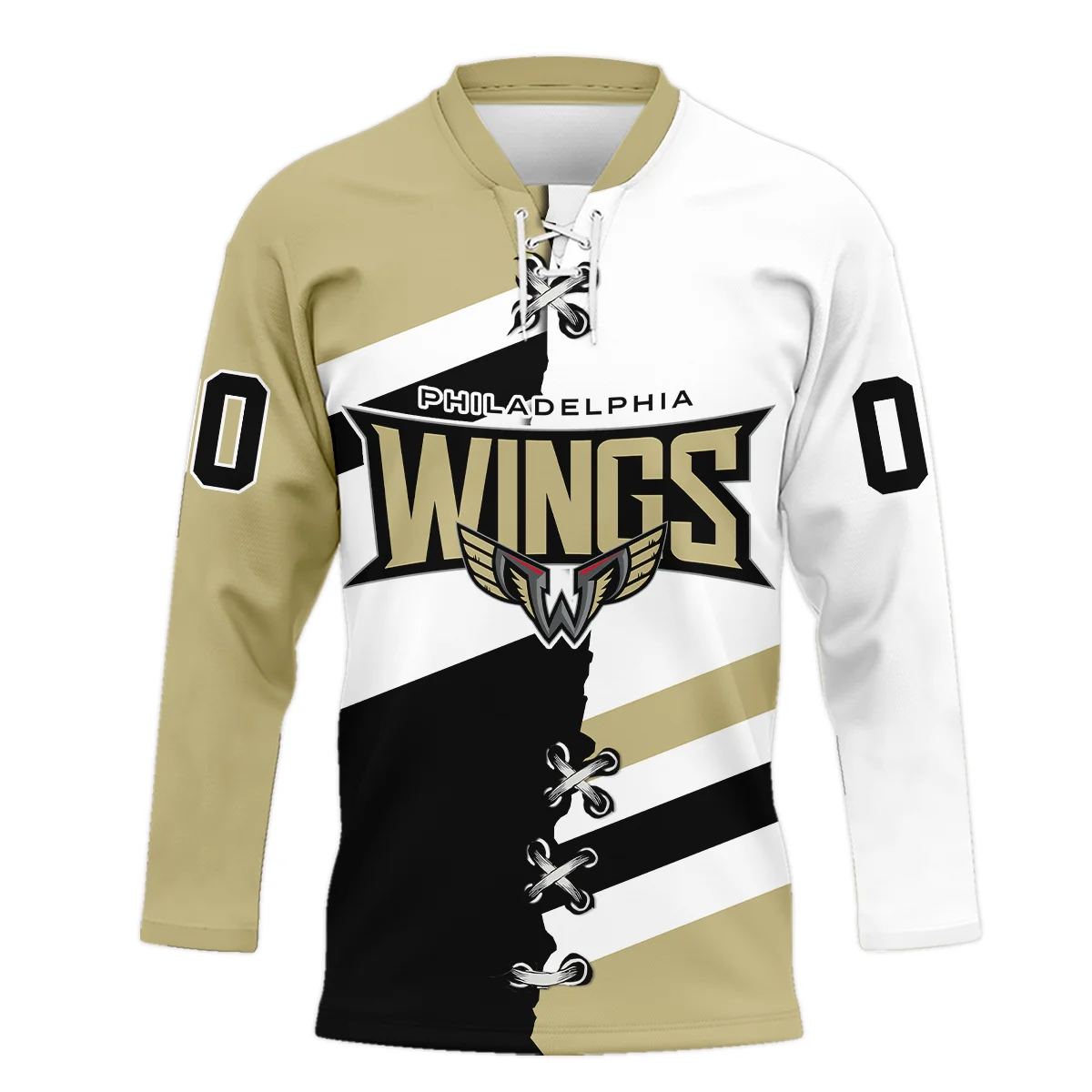 Personalized Gift Philadelphia Wings Lace Neck Jersey All Over Print HONLL120824A02PHILNJ