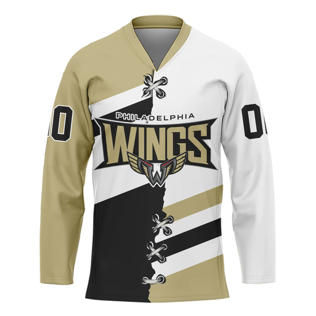 Personalized Gift Philadelphia Wings V-Neck Jersey All Over Print HONLL120824A02PHIVJ