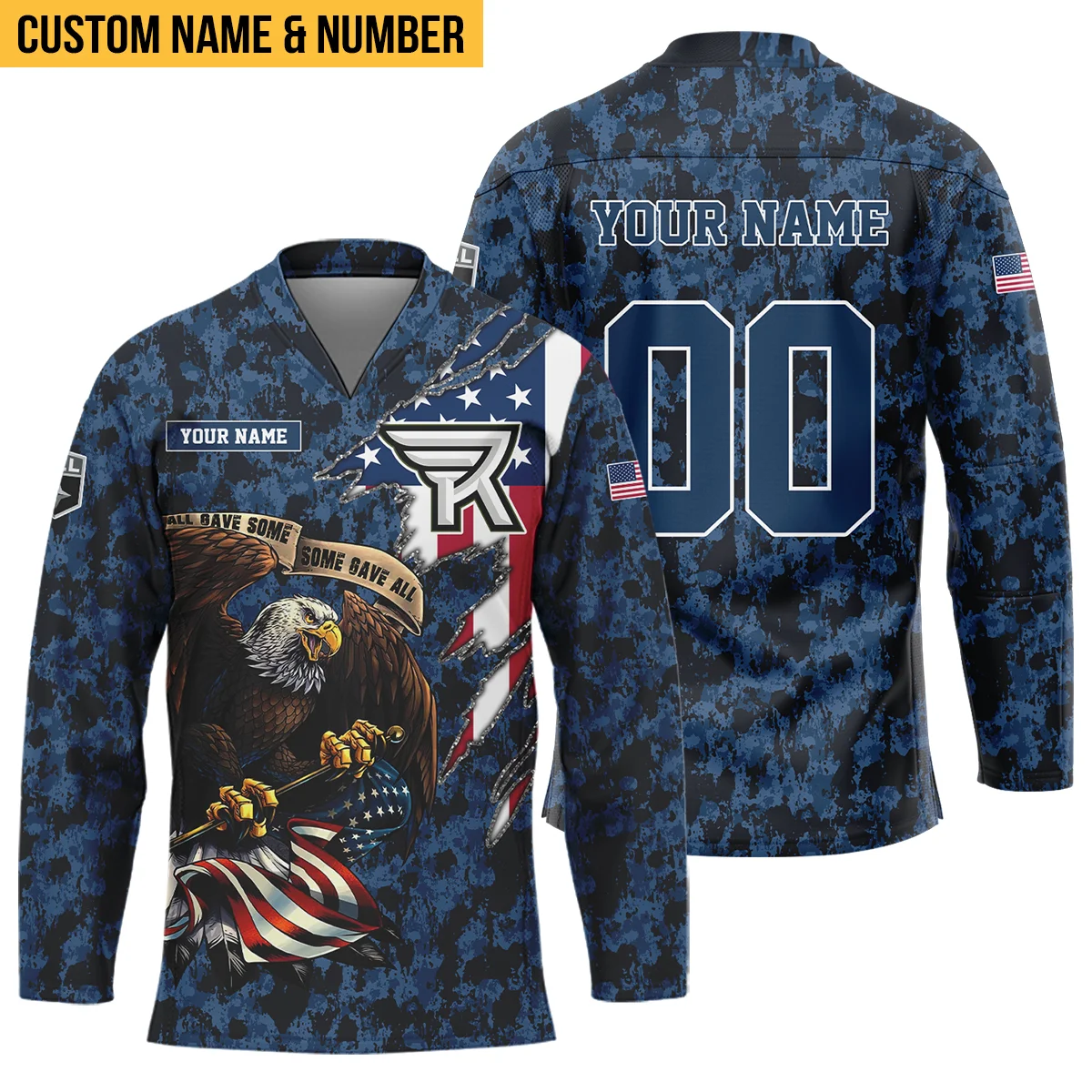 Personalized Gift Rochester Knighthawks V-Neck Jersey All Over Print HONLL120824A01ROCVJ