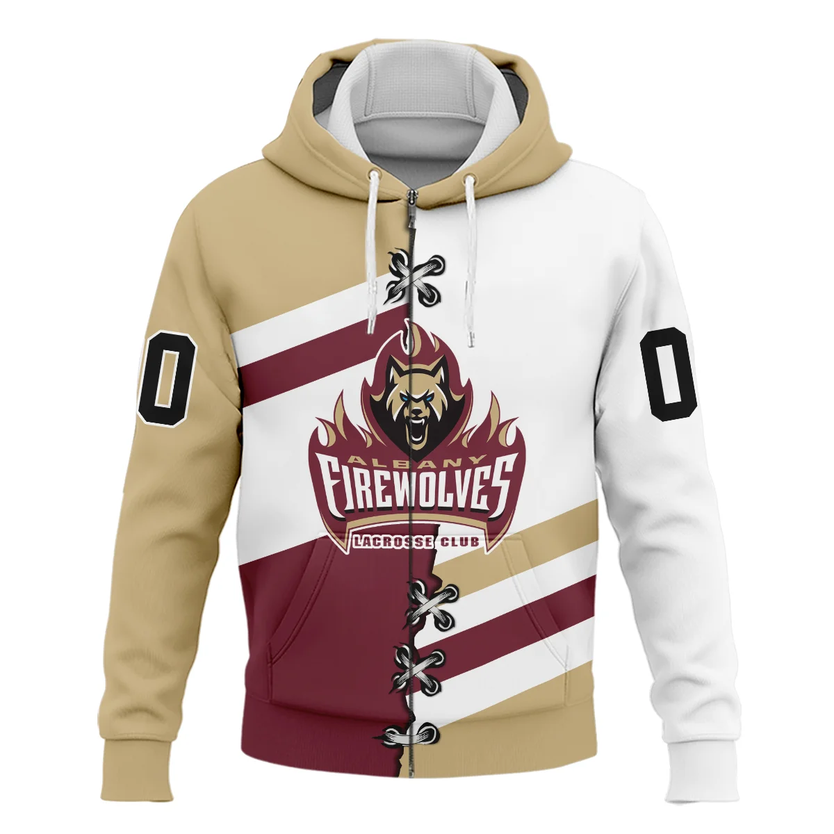 Personalized Gift Zipper Hoodie Albany FireWolves National Lacrosse League All Over Prints HONLL120824A02ALBZHD