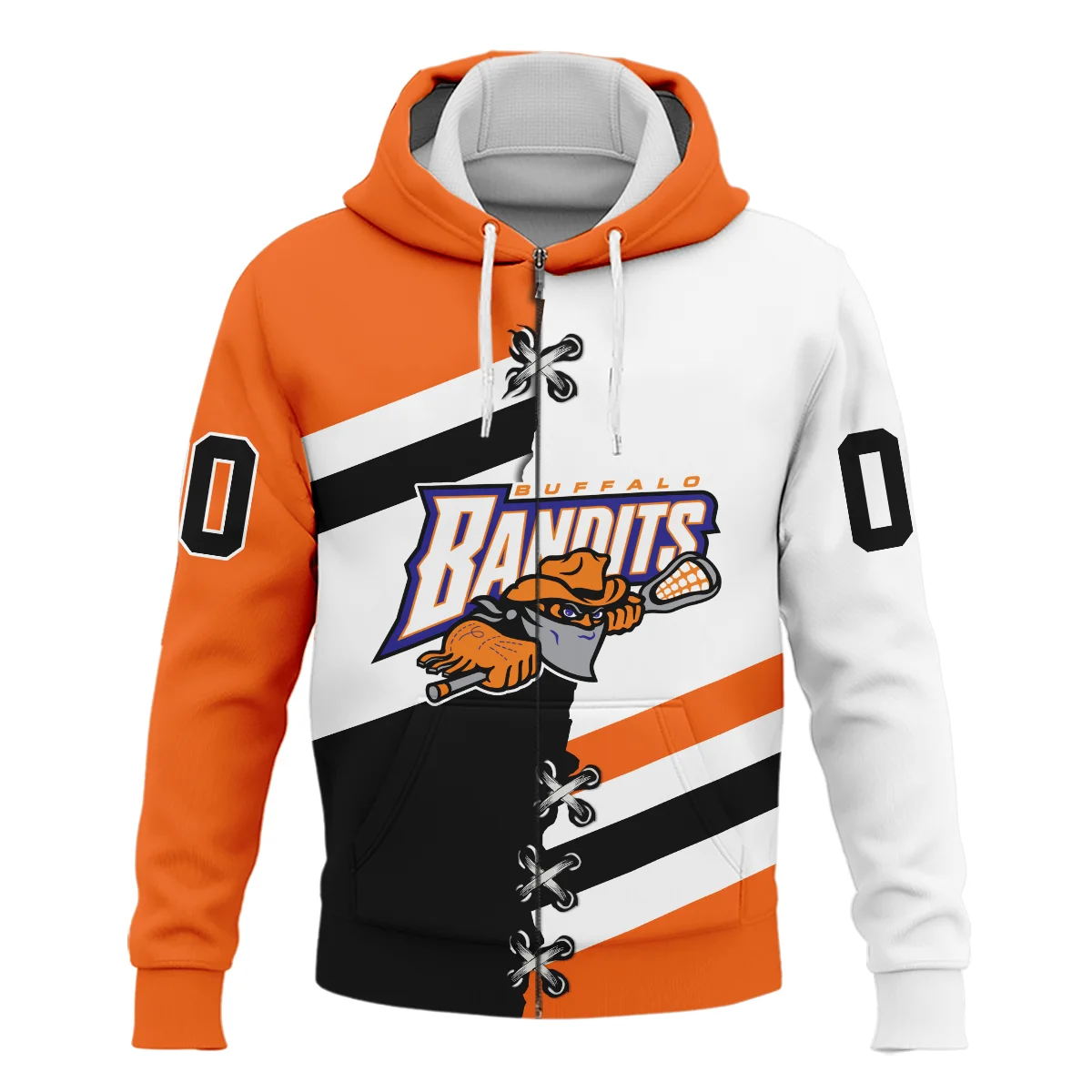 Personalized Gift Zipper Hoodie Buffalo Bandits National Lacrosse League All Over Prints HONLL120824A02BUFZHD