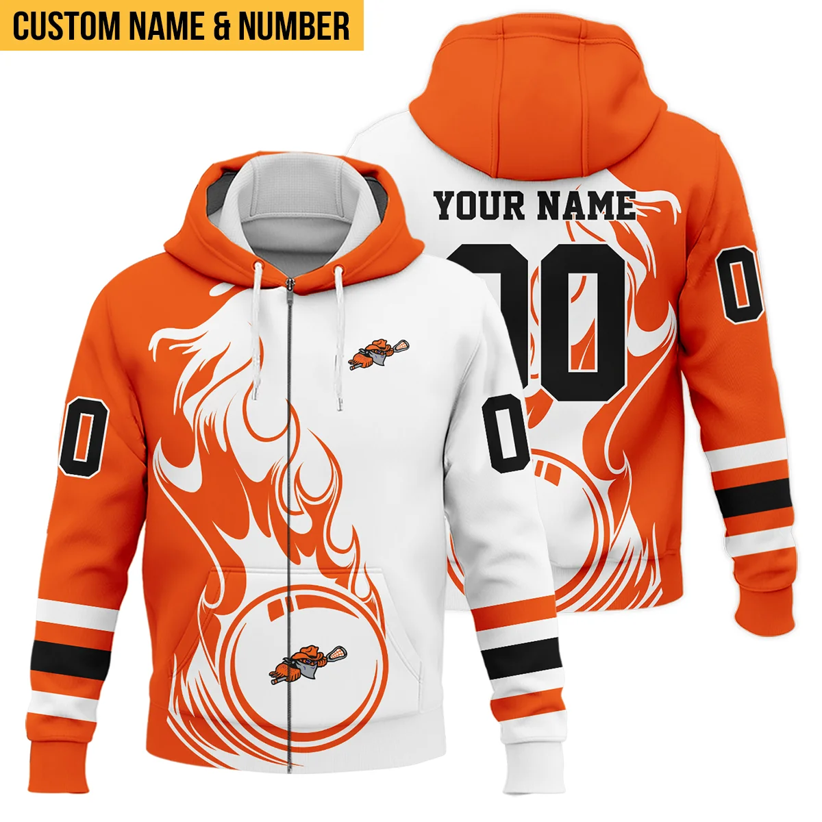 Personalized Gift Zipper Hoodie Buffalo Bandits National Lacrosse League All Over Prints HONLL130824A01BUFZHD