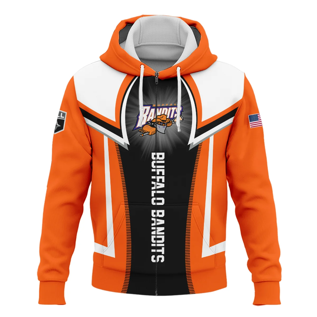 Personalized Gift Zipper Hoodie Buffalo Bandits National Lacrosse League All Over Prints HONLL140824A01BUFZHD