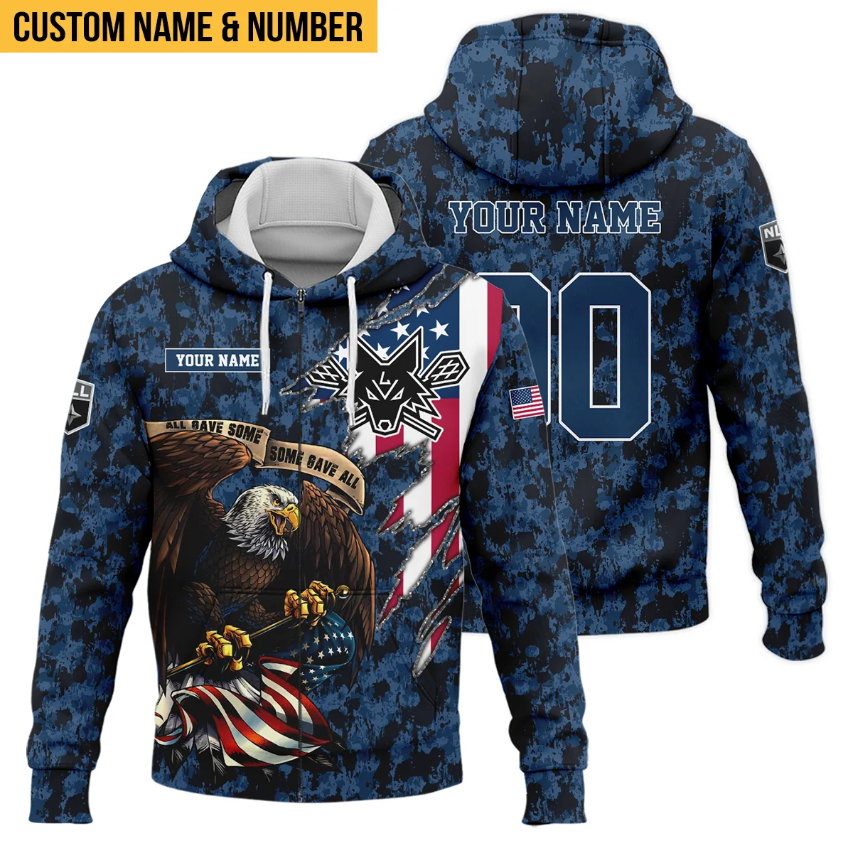 Personalized Gift Zipper Hoodie Georgia Swarm National Lacrosse League All Over Prints HONLL120824A01GEOZHD