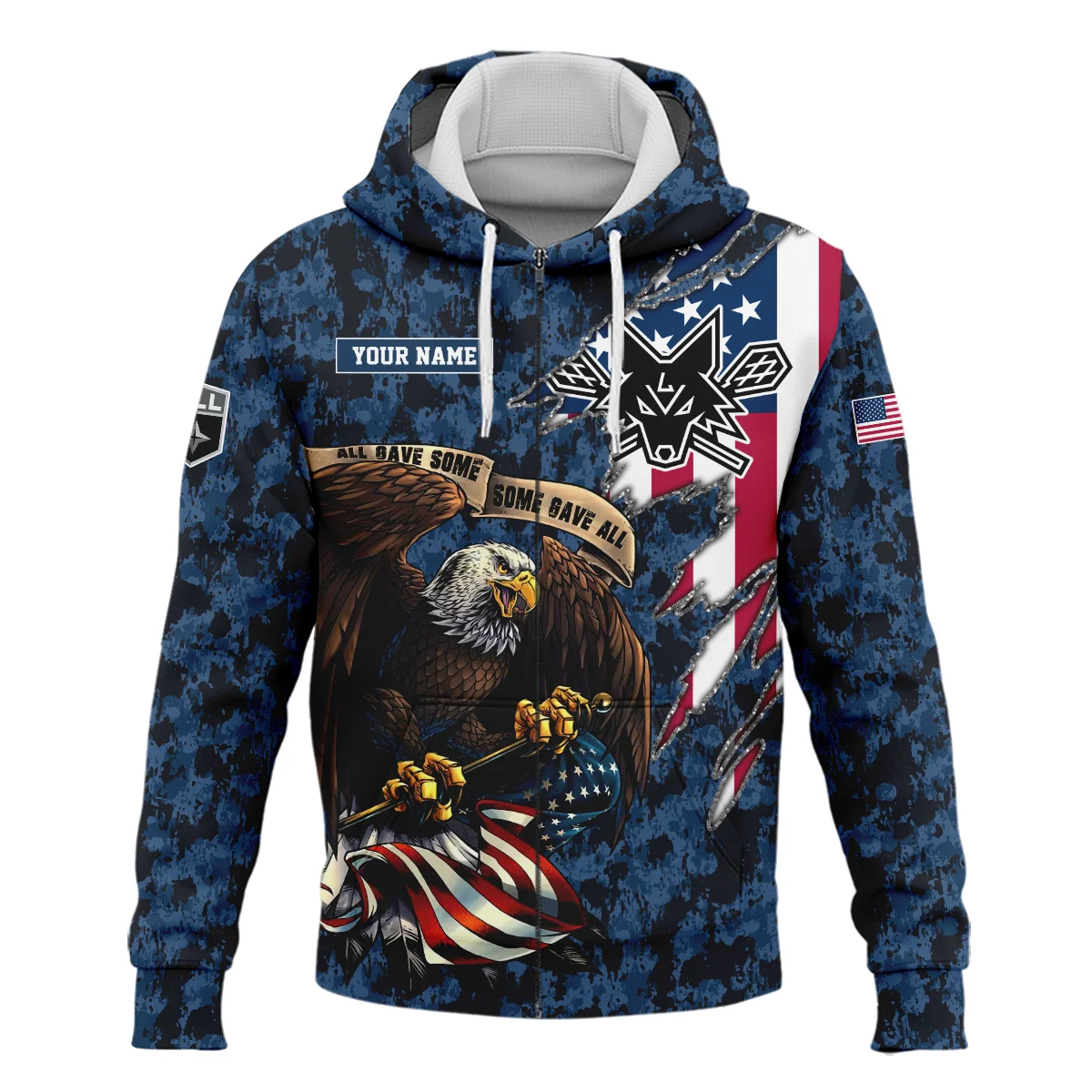 Personalized Gift Zipper Hoodie Las Vegas Desert Dogs National Lacrosse League All Over Prints HONLL120824A01LVDZHD