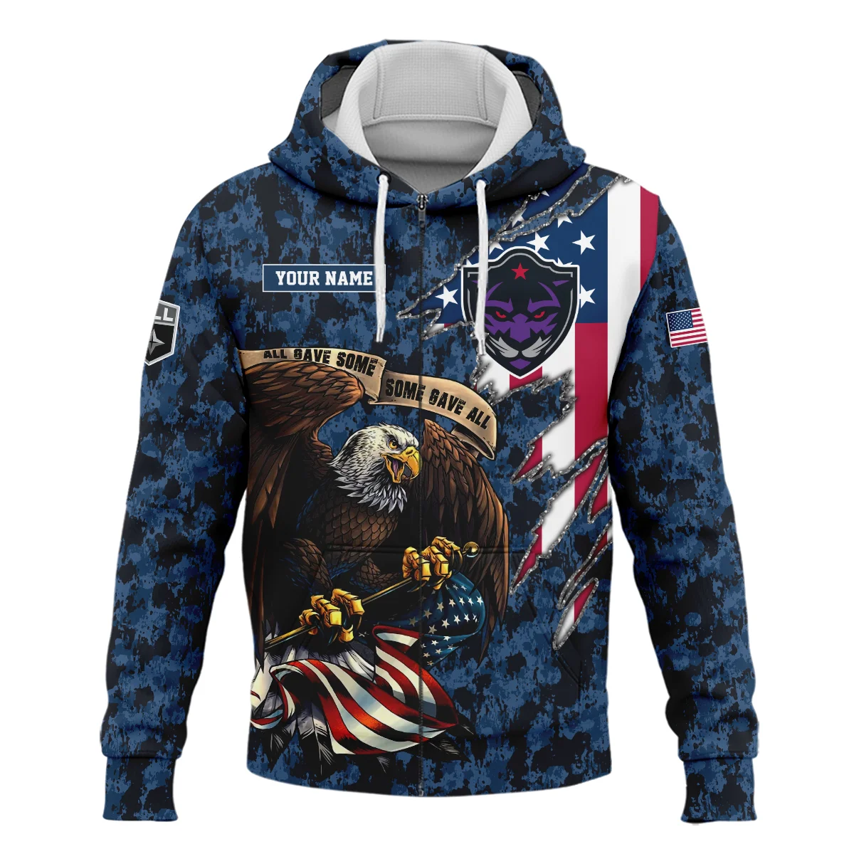 Personalized Gift Zipper Hoodie Panther City Lacrosse National Lacrosse League All Over Prints HONLL120824A01PCLZHD