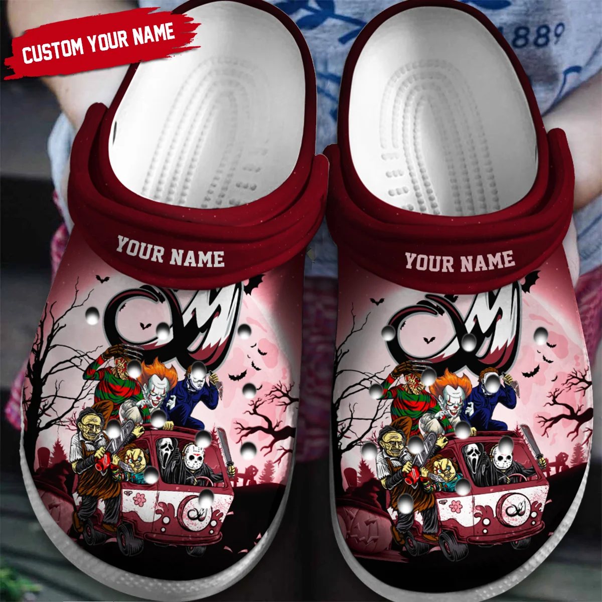 Personalized Halloween Background Colorado Mammoth Classic Crocs All Over Print HONLL010824C02COL