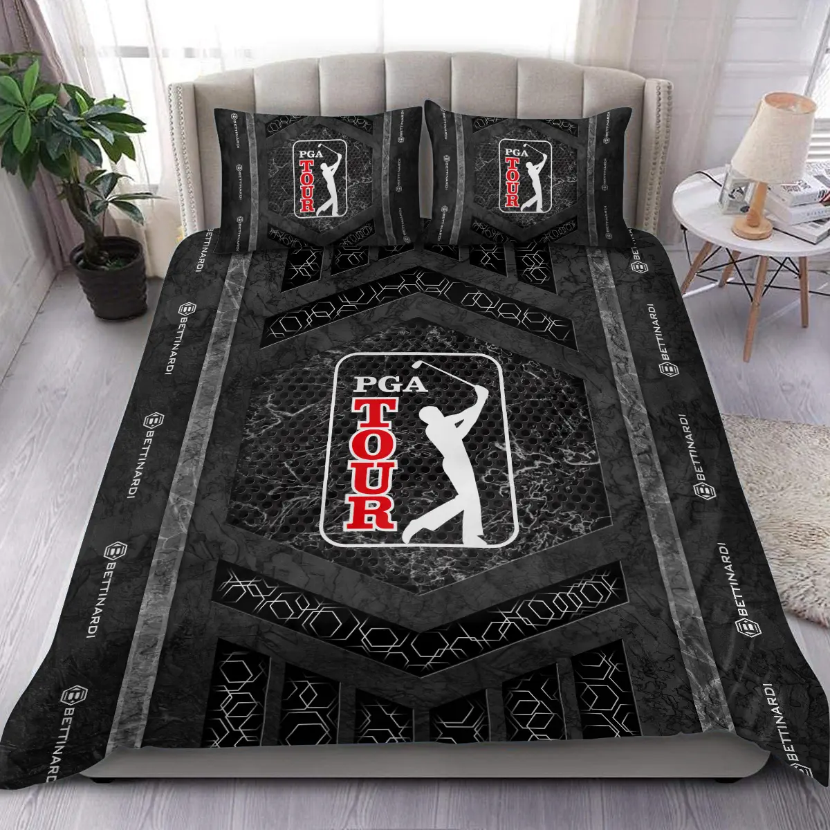 U.S. Open Tournament Bettinardi Golf Brand Exclusive Logo All Over Prints BLUSO231024A01BGSJT - Bedding Set