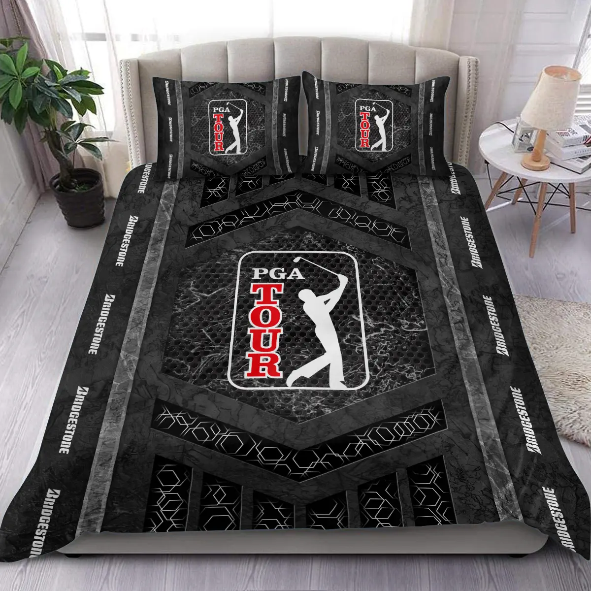 U.S. Open Tournament Bridgestone Golf Brand Exclusive Logo All Over Prints BLUSO231024A01BRSJT - Bedding Set