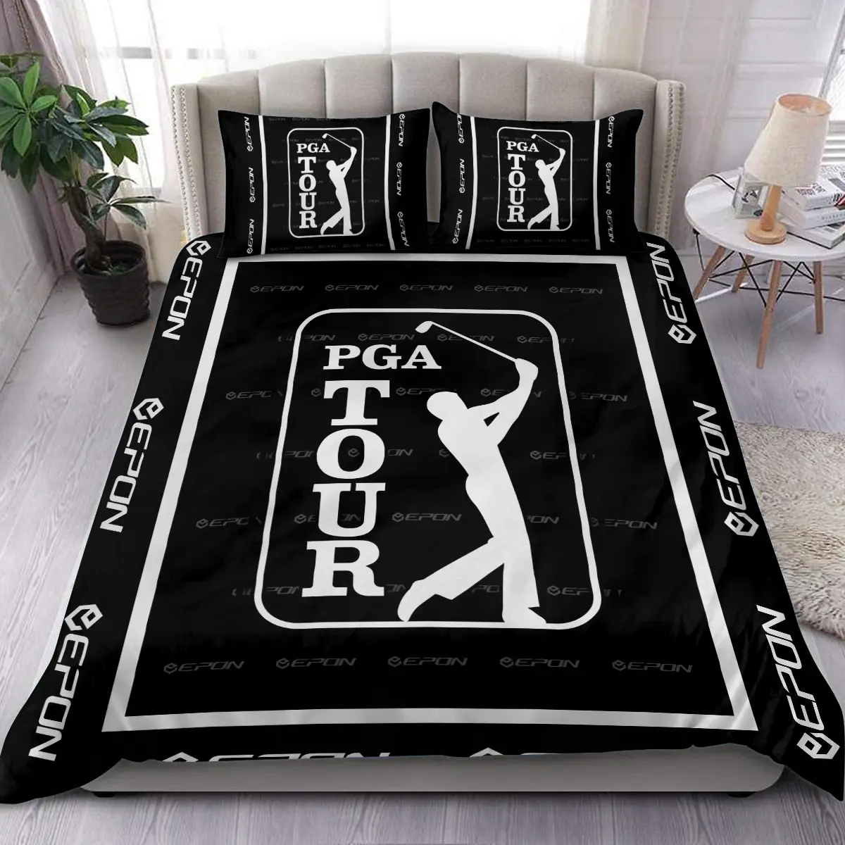 Presidents Cup Tournament Epon Brand Exclusive Logo All Over Prints BLPC221024A01EPBLK - Blanket