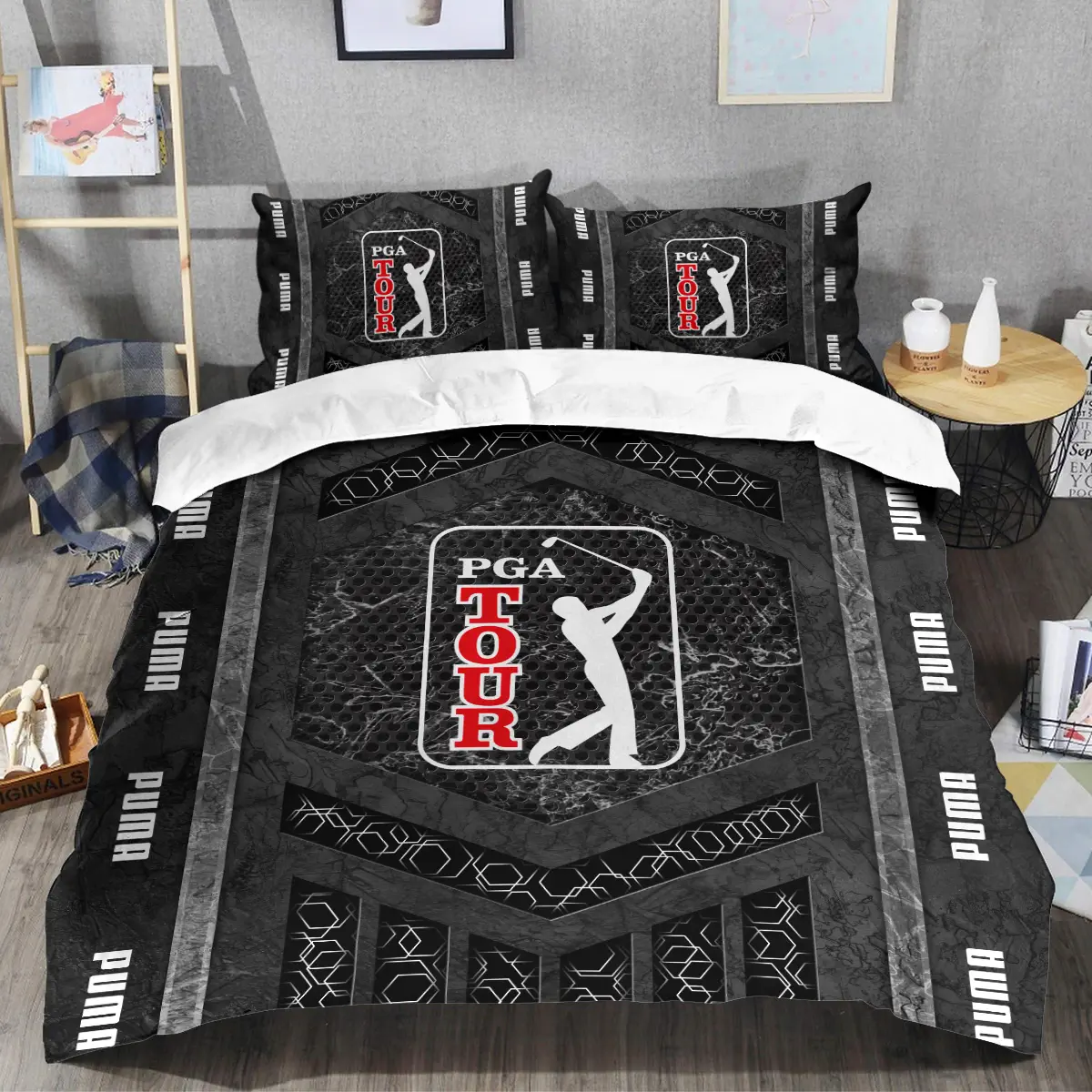 PGA Tour Tournament PUMA Golf Brand Exclusive Logo All Over Prints BLPGT231024A01PUMSJT - Bedding Set