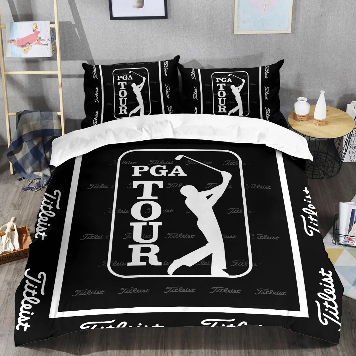 PGA Tour Tournament Titleist Brand Exclusive Logo All Over Prints BLPGT221024A01TLSJT - Bedding Set