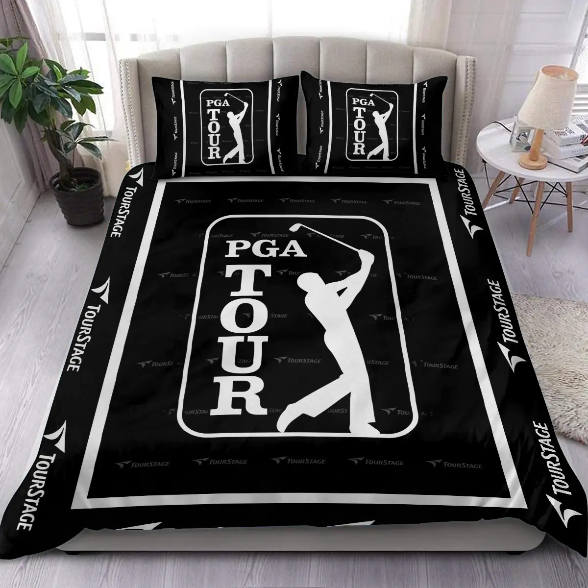 U.S. Open Tournament Tourstage Brand Exclusive Logo All Over Prints BLUSO221024A01TOUSJT - Bedding Set