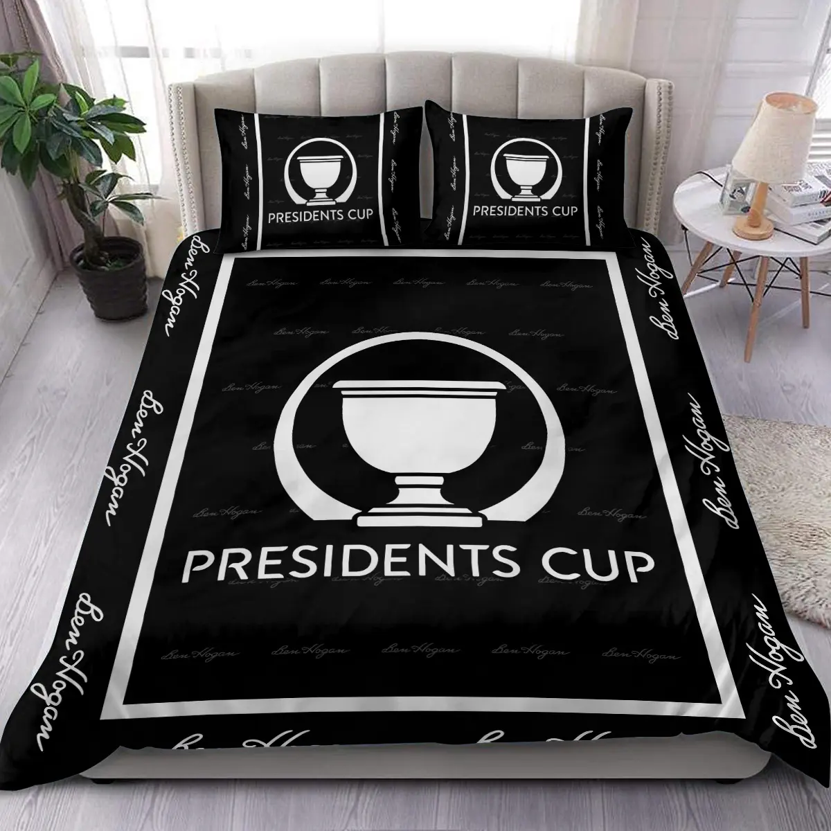 TOUR Championship Tournament Ben Hogan Brand Exclusive Logo All Over Prints BLTC221024A01BHBLK - Blanket