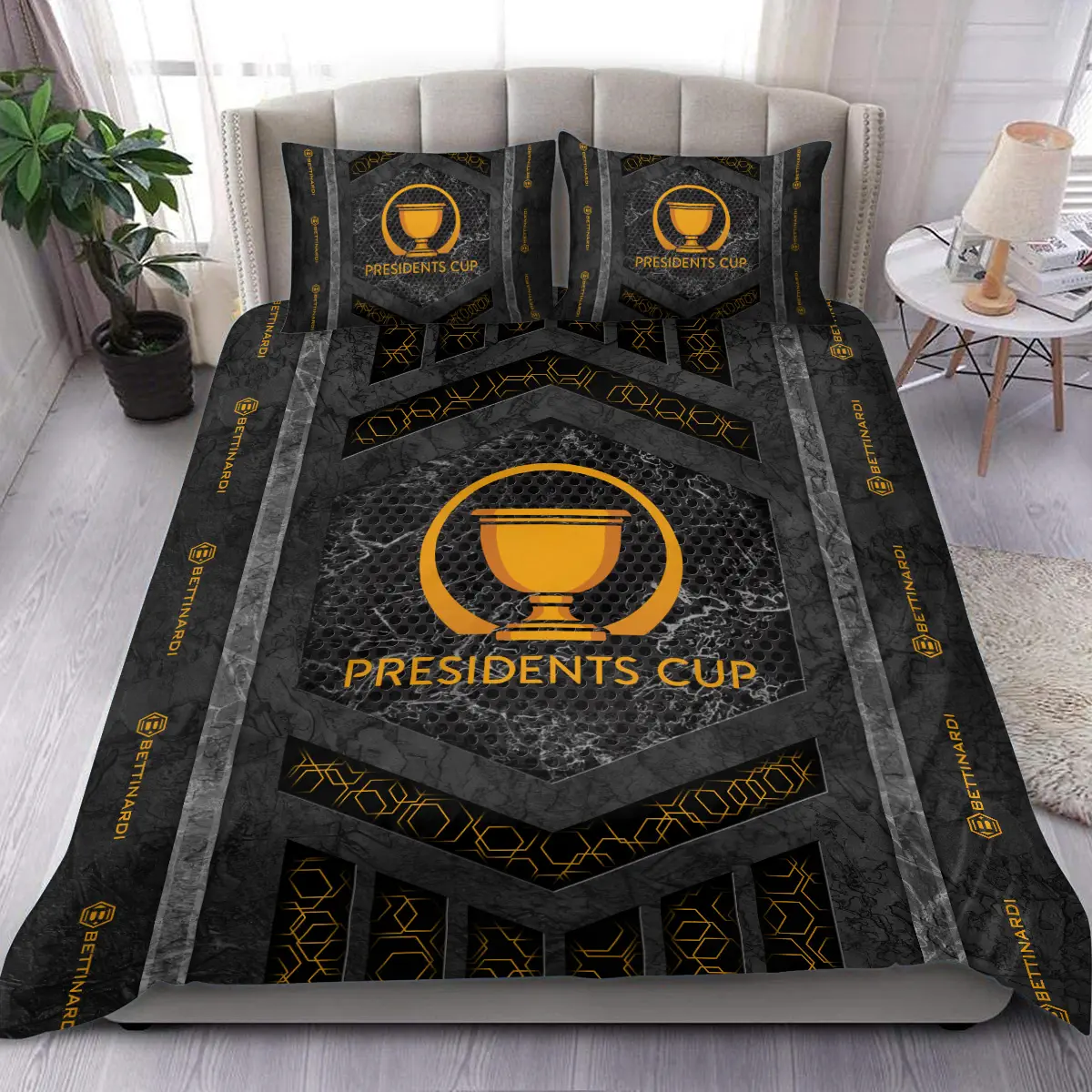 Presidents Cup Tournament Bettinardi Golf Brand Exclusive Logo All Over Prints BLPC231024A01BGBLK - Blanket