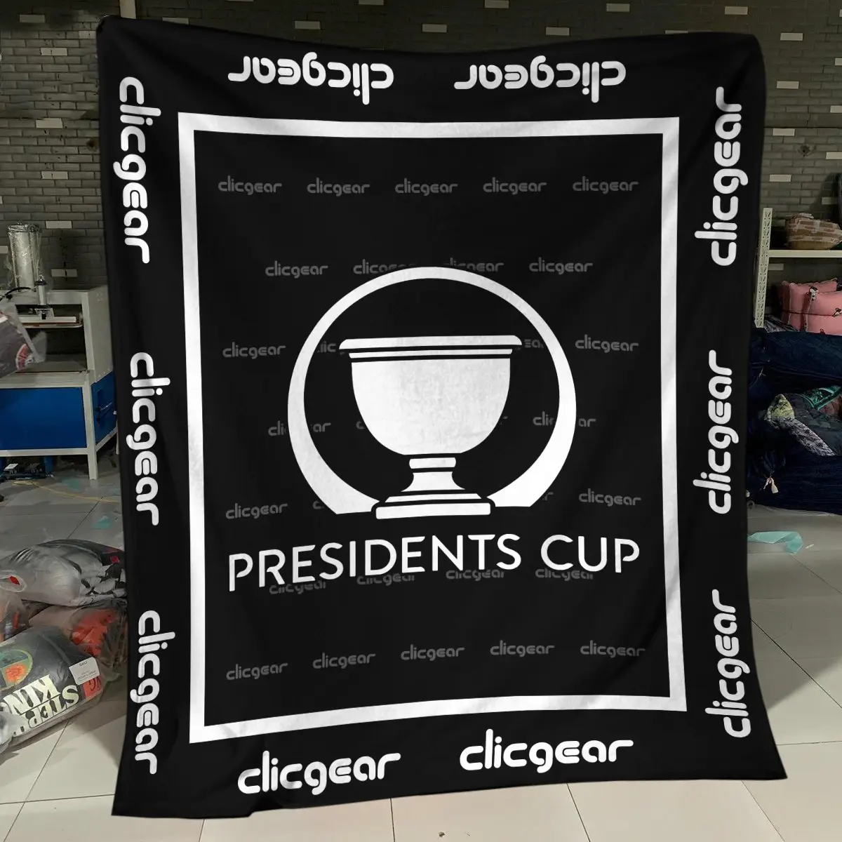 TOUR Championship Tournament Clicgear Brand Exclusive Logo All Over Prints BLTC221024A01CLIBLK - Blanket