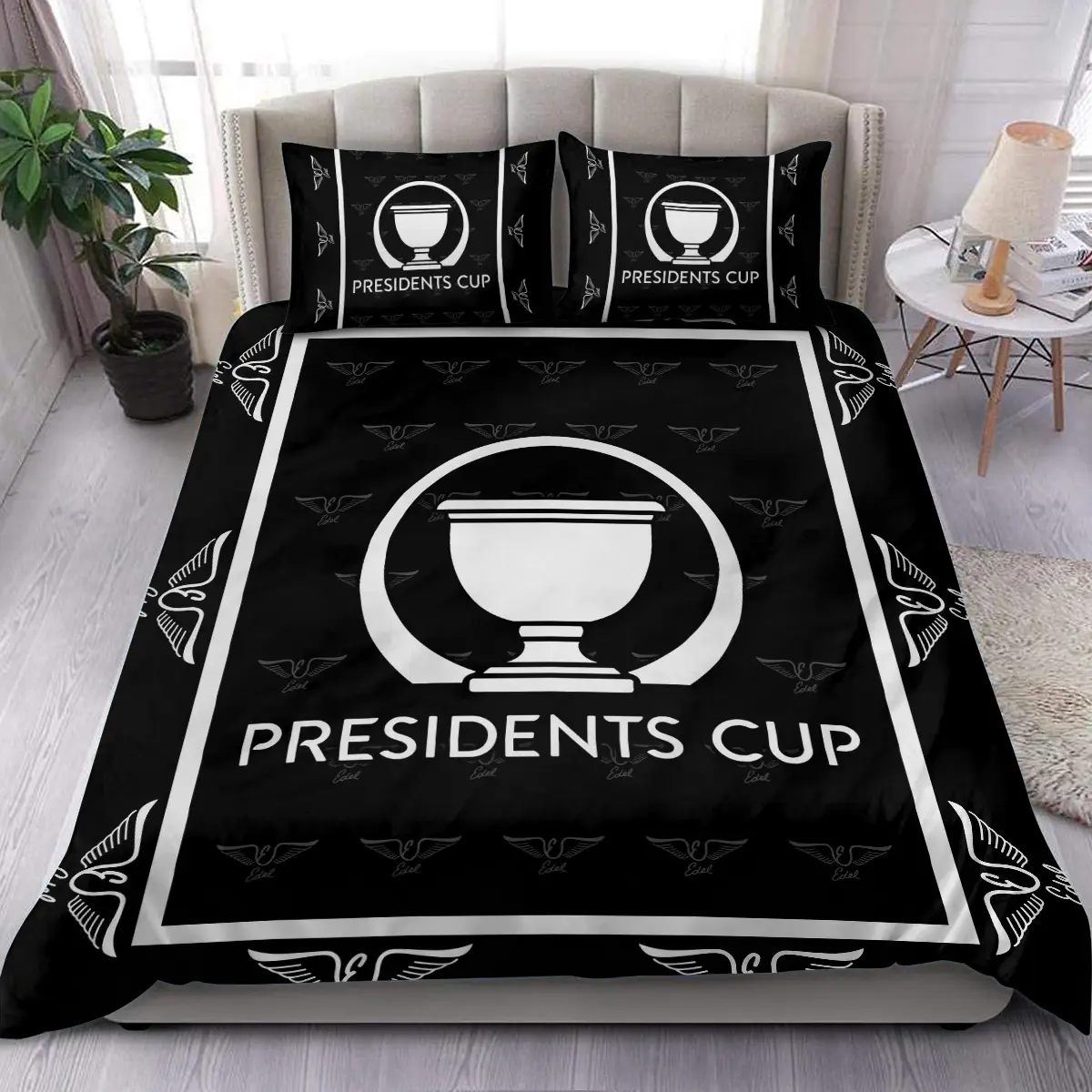 TOUR Championship Tournament Edel Golf Brand Exclusive Logo All Over Prints BLTC221024A01EGBLK - Blanket