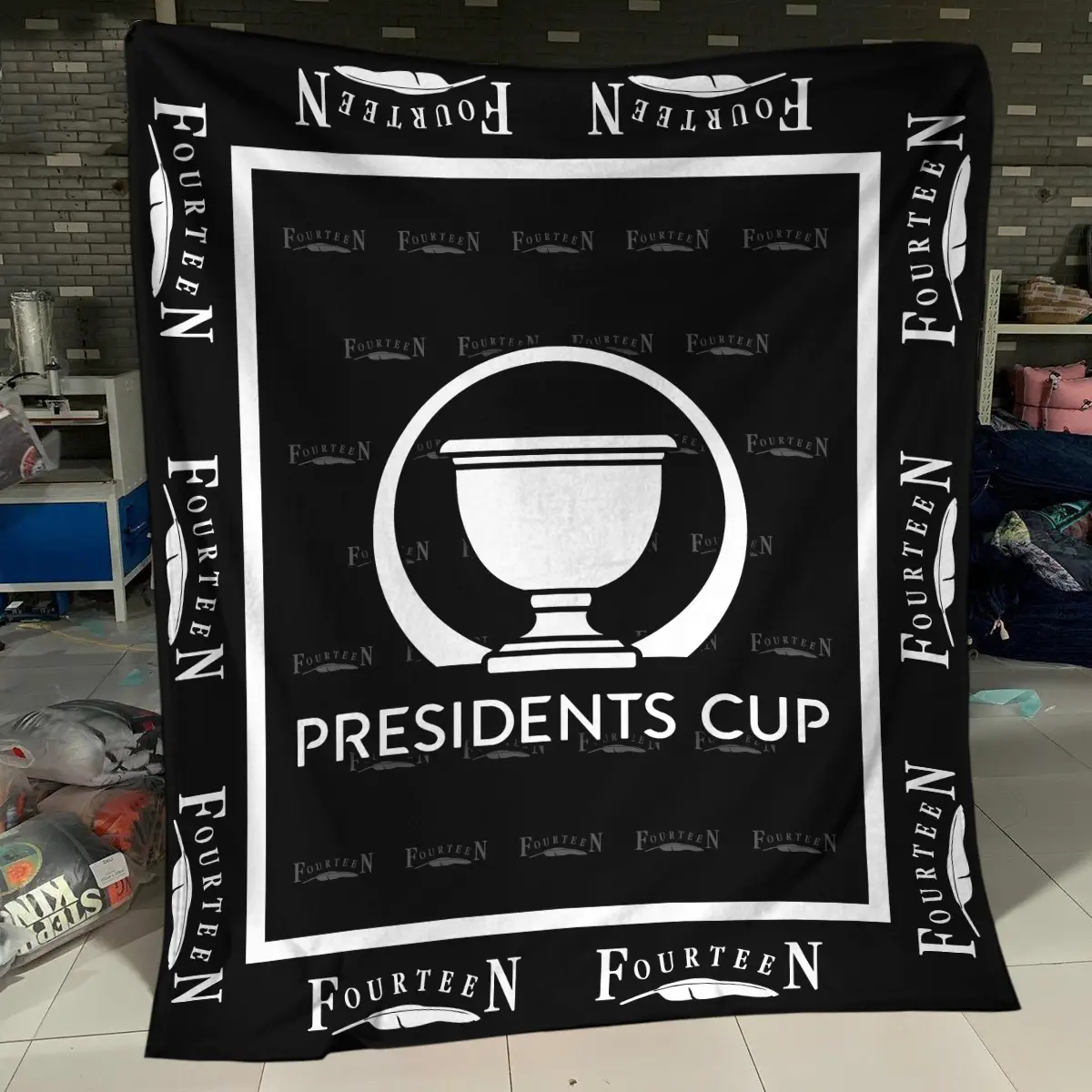 Presidents Cup Tournament Fourteen Golf Brand Exclusive Logo All Over Prints BLPC221024A01FGSJT - Bedding Set