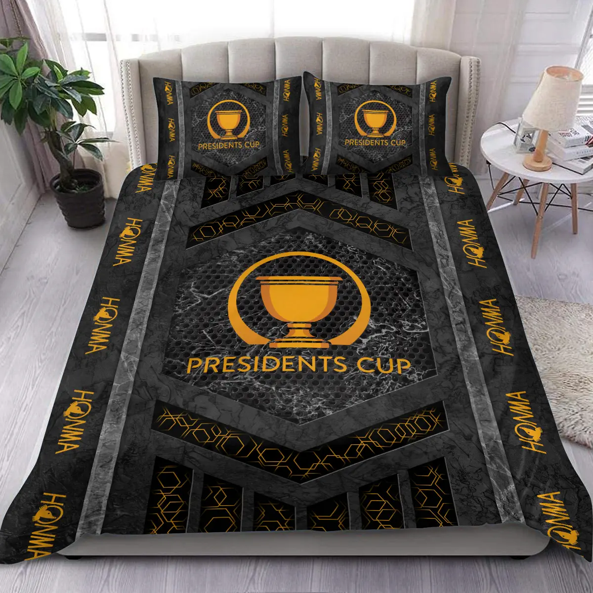 Presidents Cup Tournament Honma Brand Exclusive Logo All Over Prints BLPC231024A01HOBLK - Blanket