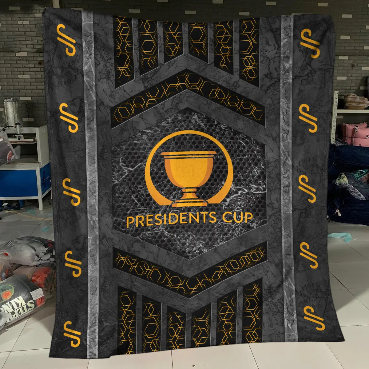 TOUR Championship Tournament JP Golf Brand Exclusive Logo All Over Prints BLTC231024A01JPBLK - Blanket