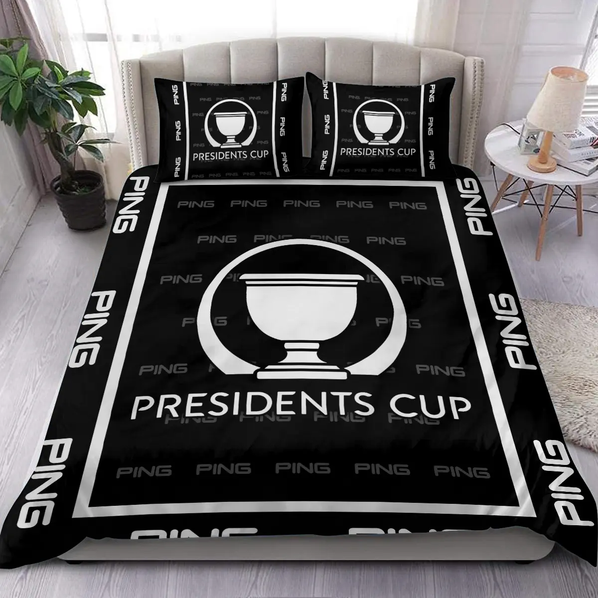 Presidents Cup Tournament Ping Brand Exclusive Logo All Over Prints BLPC221024A01PISJT - Bedding Set