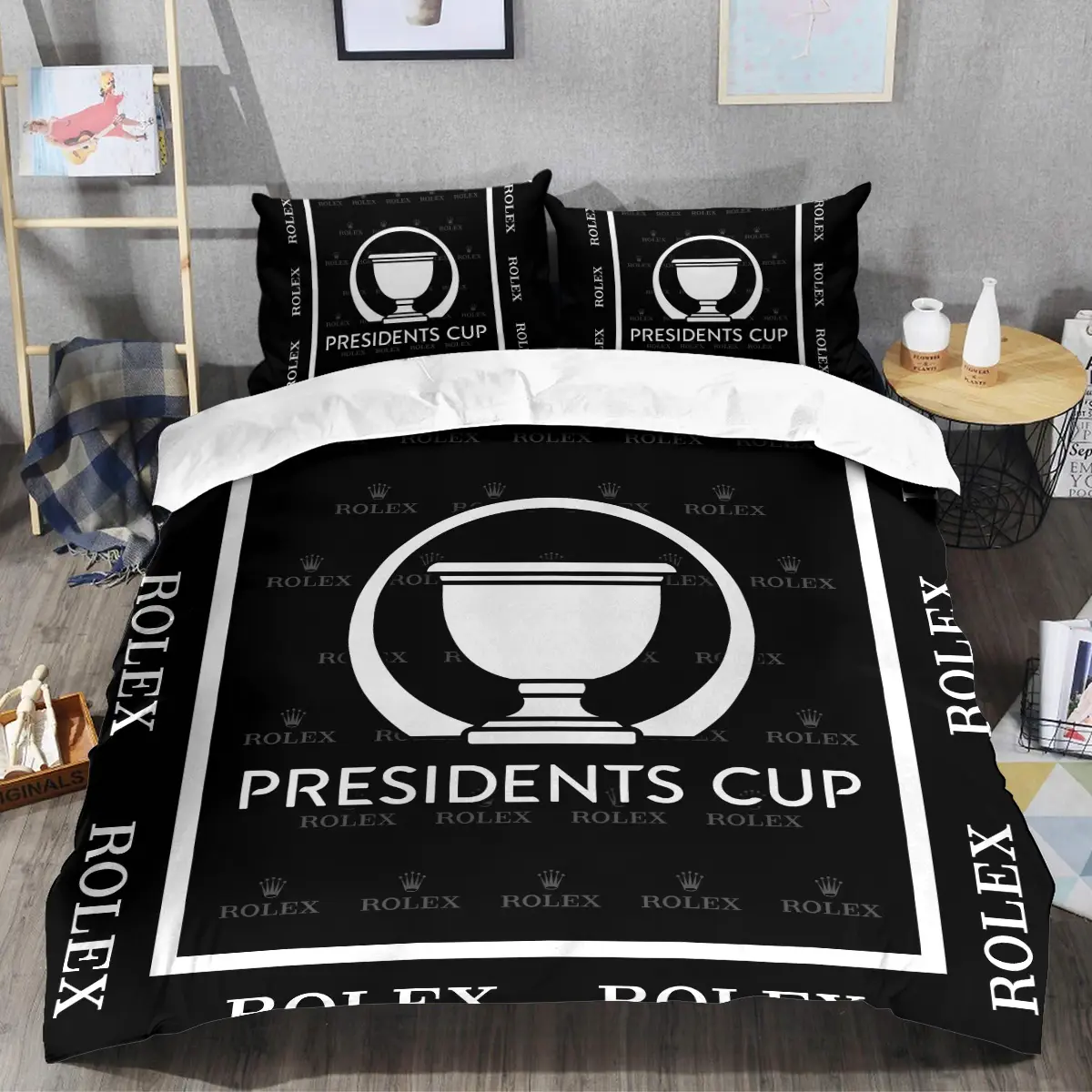 Presidents Cup Tournament Rolex Brand Exclusive Logo All Over Prints BLPC221024A01ROXSJT - Bedding Set