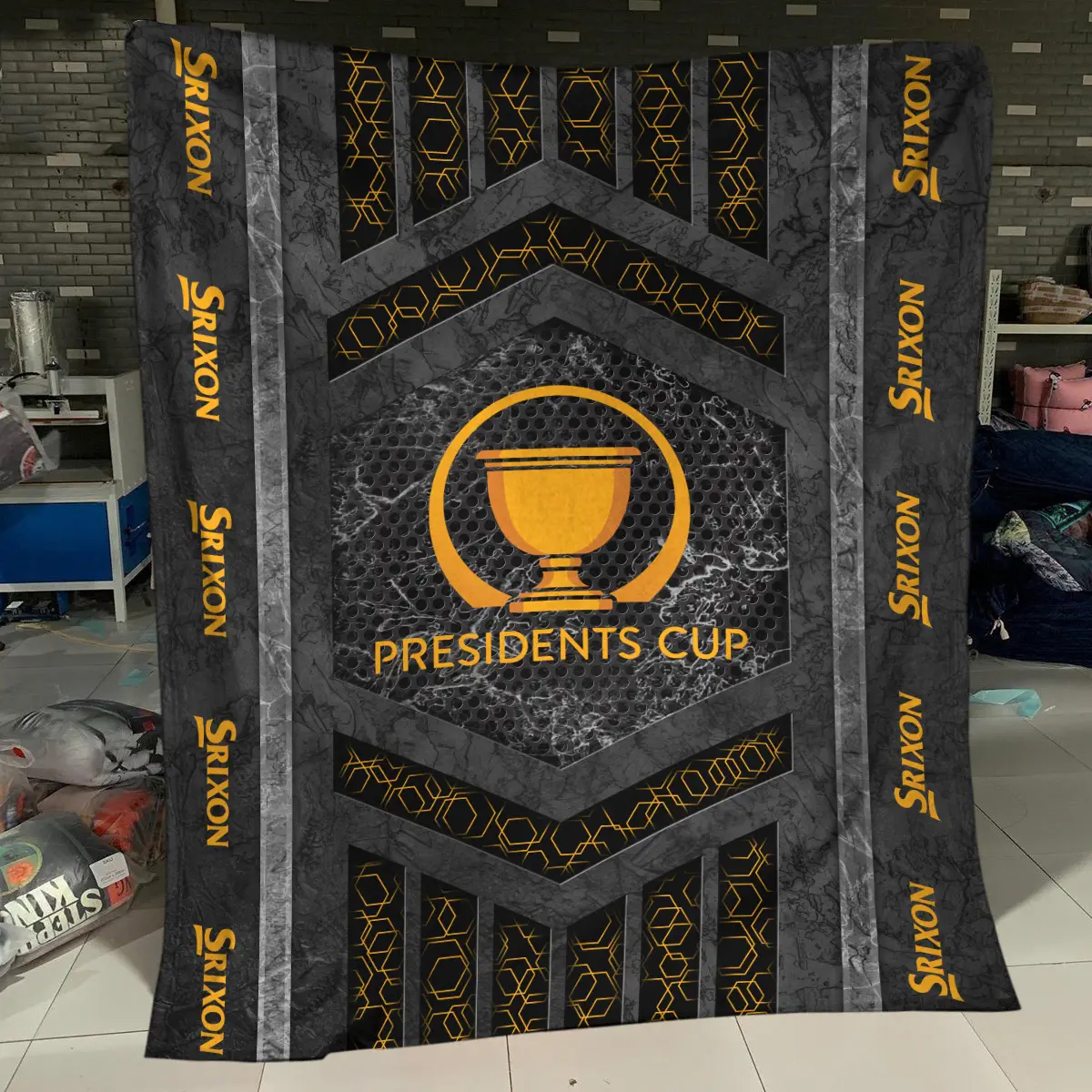 Presidents Cup Tournament Srixon Brand Exclusive Logo All Over Prints BLPC231024A01SRBLK - Blanket