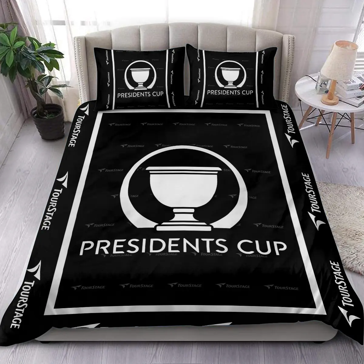 TOUR Championship Tournament Tourstage Brand Exclusive Logo All Over Prints BLTC221024A01TOUBLK - Blanket