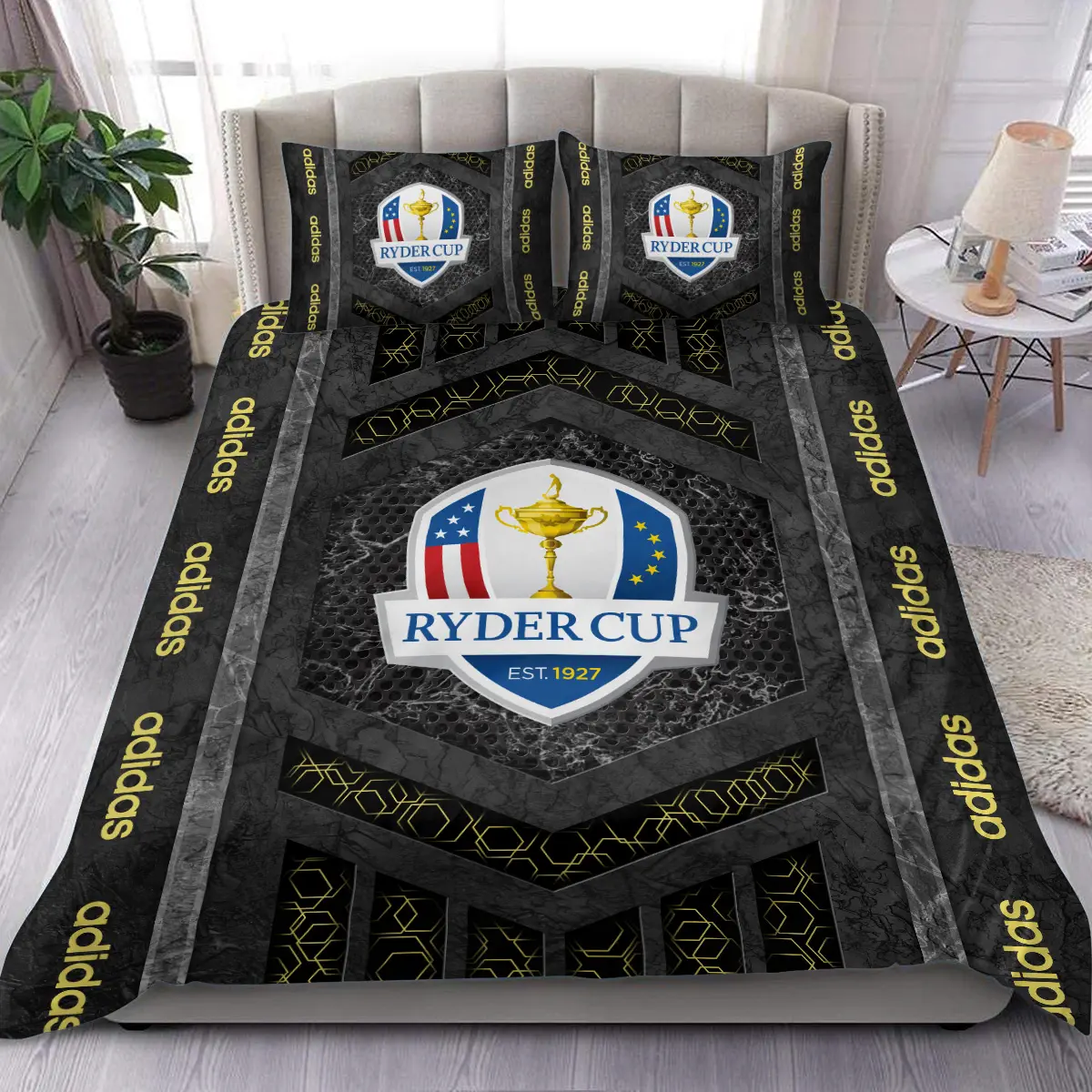 TOUR Championship Tournament Adidas Brand Exclusive Logo All Over Prints BLTC231024A01ADSJT - Bedding Set