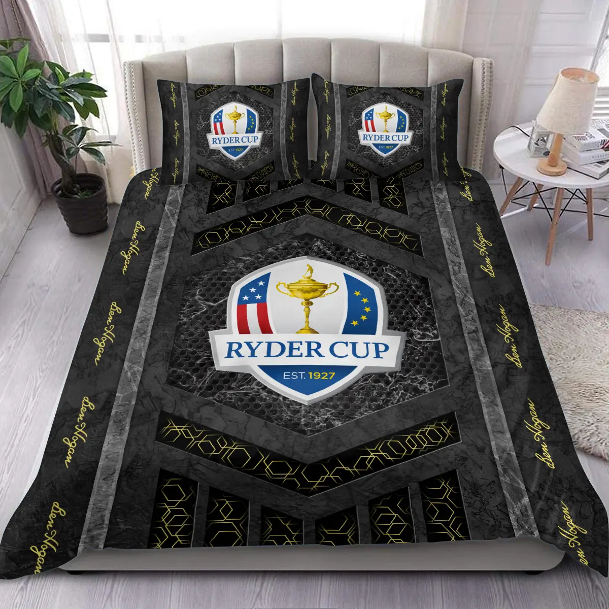 TOUR Championship Tournament Ben Hogan Brand Exclusive Logo All Over Prints BLTC231024A01BHSJT - Bedding Set