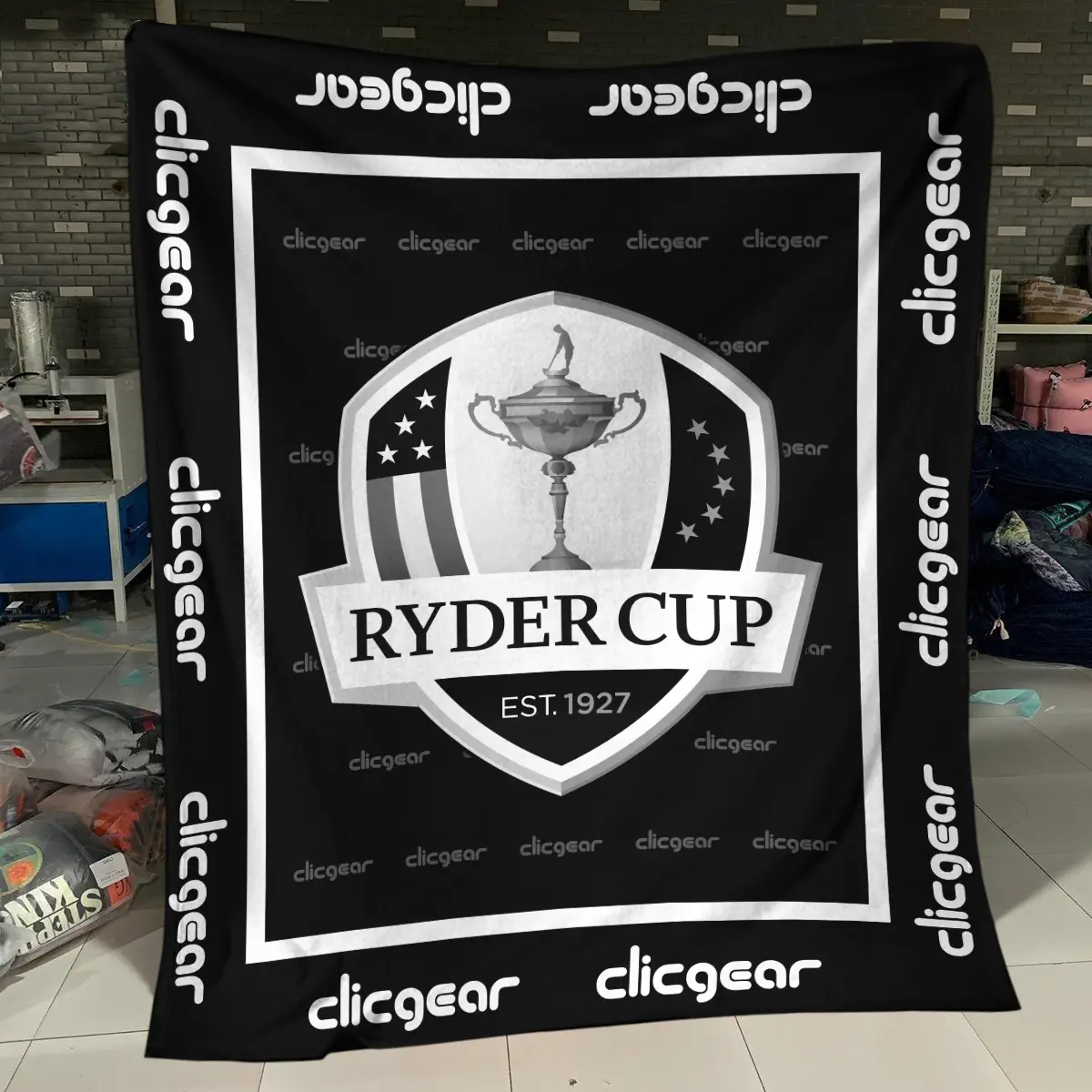 The Players Championship Tournament Clicgear Brand Exclusive Logo All Over Prints BLTPS221024A01CLIBLK - Blanket