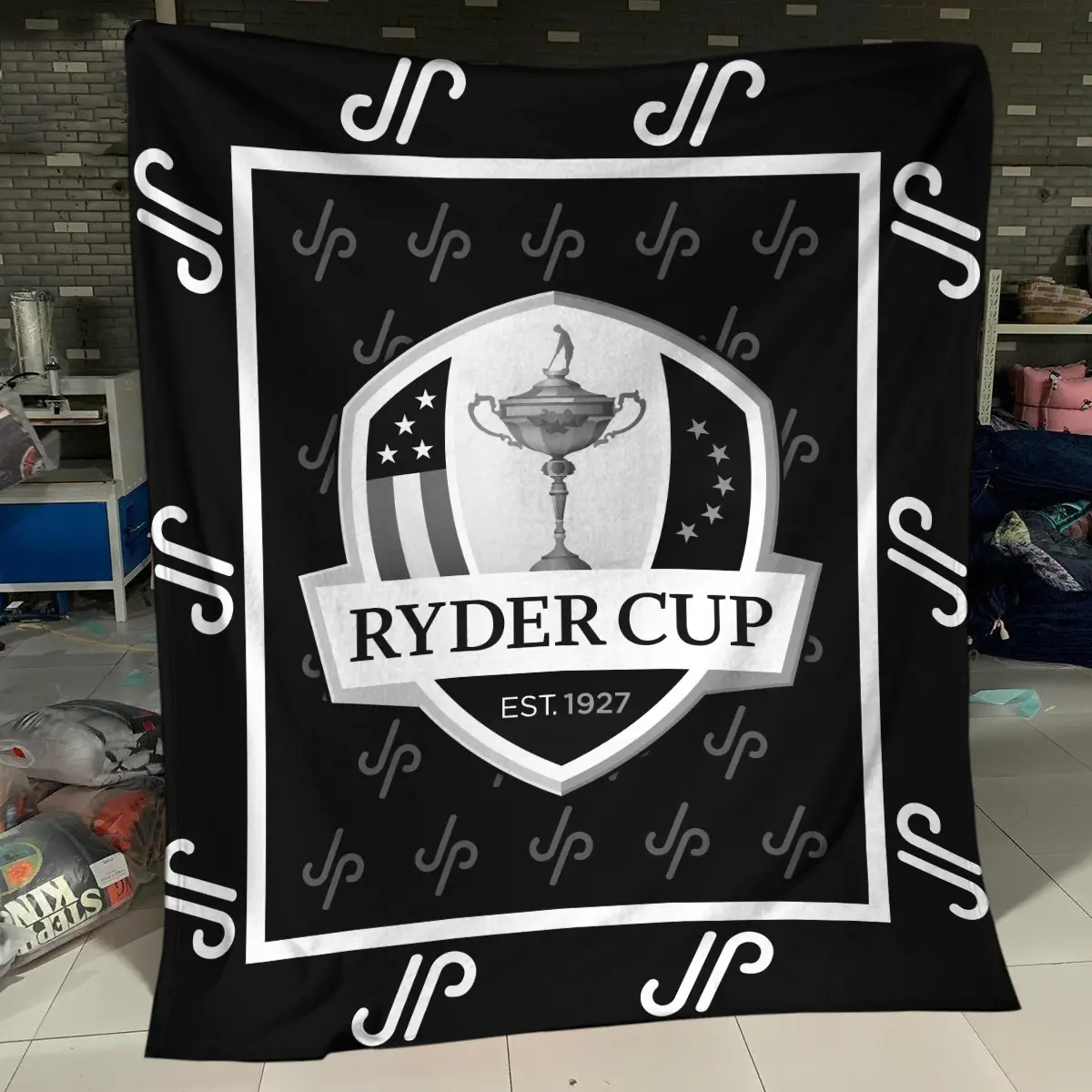 TOUR Championship Tournament JP Golf Brand Exclusive Logo All Over Prints BLTC221024A01JPBLK - Blanket