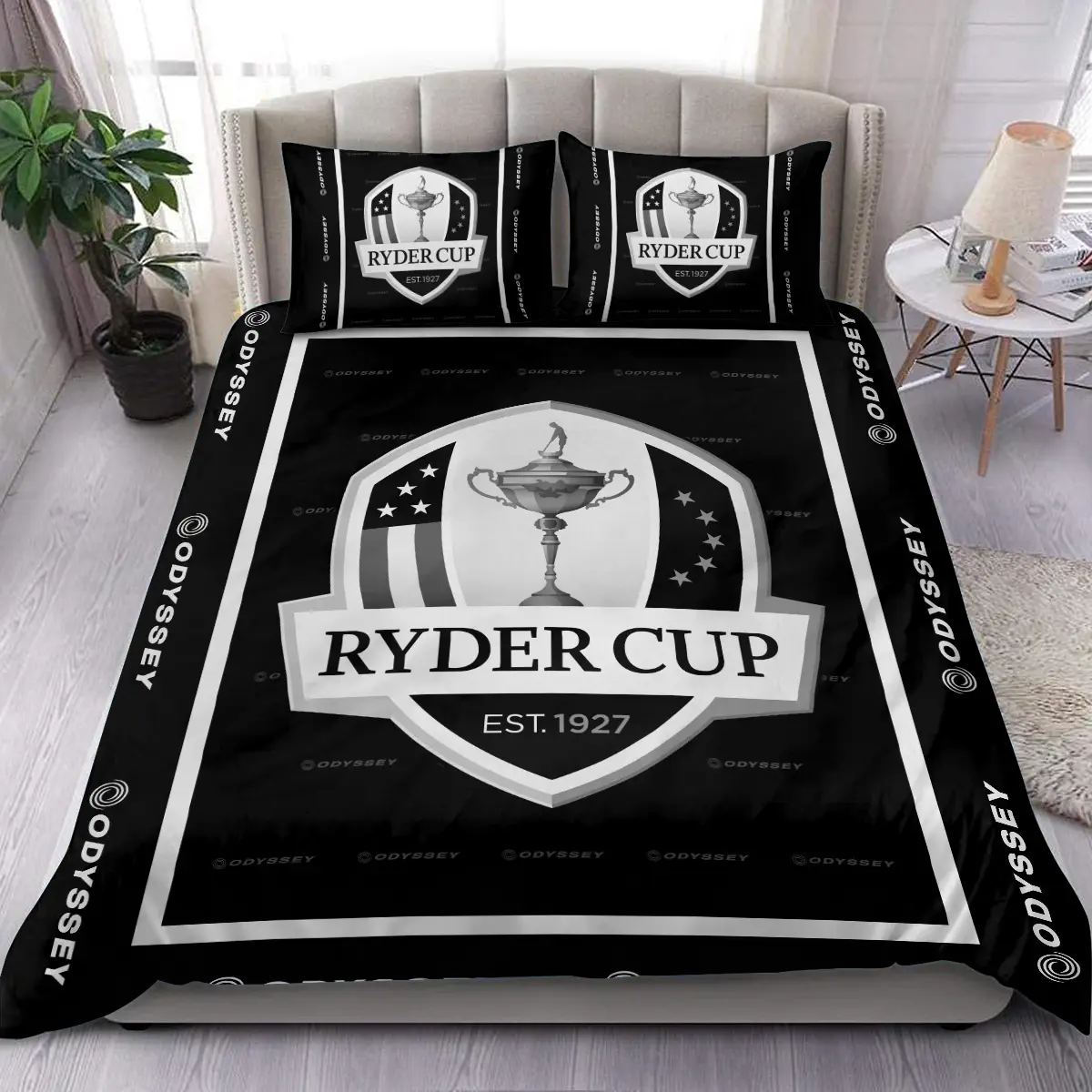 The Players Championship Tournament Odyssey Brand Exclusive Logo All Over Prints BLTPS221024A01ODBLK - Blanket