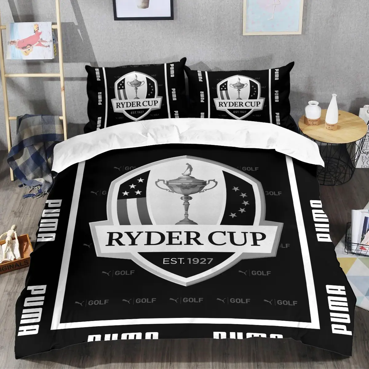 Ryder Cup Tournament PUMA Golf Brand Exclusive Logo All Over Prints BLRC221024A01PUMSJT - Bedding Set