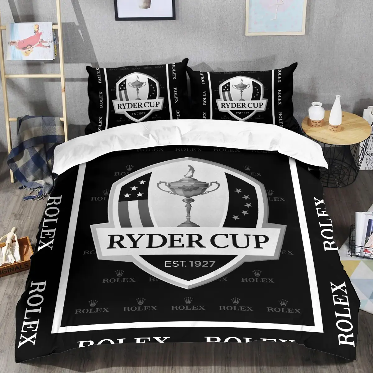 Ryder Cup Tournament Rolex Brand Exclusive Logo All Over Prints BLRC221024A01ROXSJT - Bedding Set