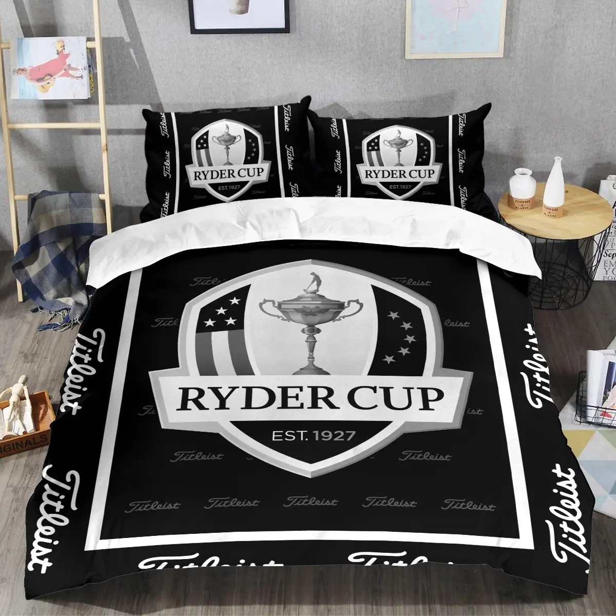 Ryder Cup Tournament Titleist Brand Exclusive Logo All Over Prints BLRC221024A01TLSJT - Bedding Set