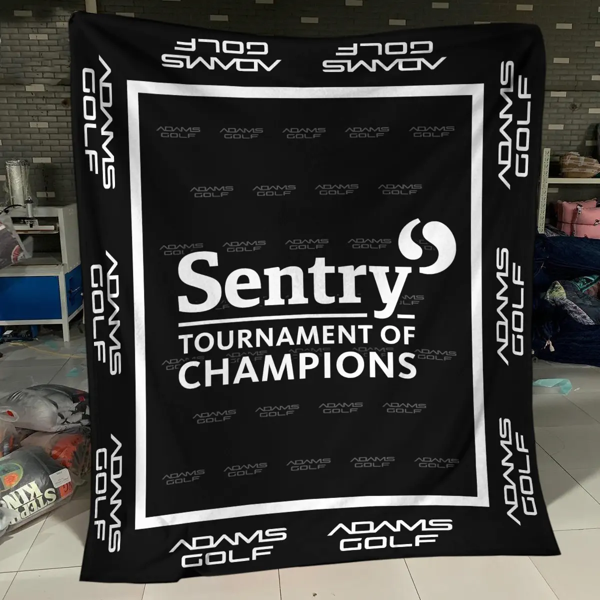 Sentry Tournament of Champions Tournament Adams Golf Brand Exclusive Logo All Over Prints BLSTC221024A01AGBLK - Blanket