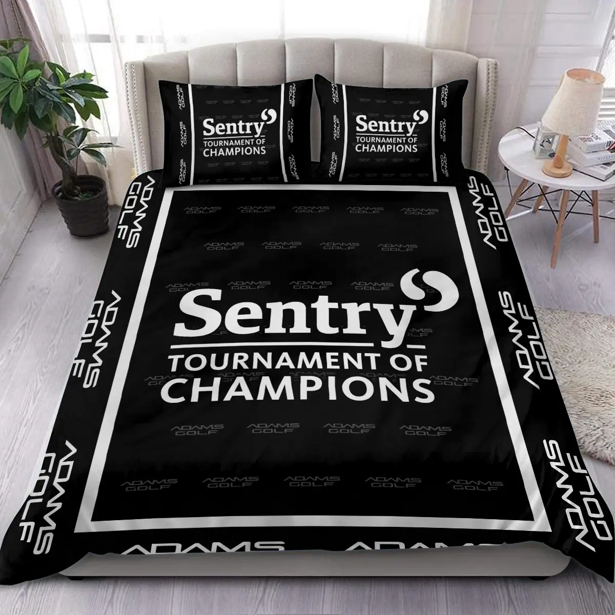 Sentry Tournament of Champions Tournament Adams Golf Brand Exclusive Logo All Over Prints BLSTC221024A01AGSJT - Bedding Set